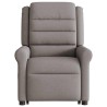 Fauteuil inclinable taupe tissu 