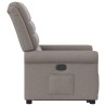 Fauteuil inclinable taupe tissu 