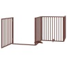 Barrière pour chien porte pliable 10 panneaux bois de peuplier 