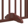 Barrière pour chien porte pliable 10 panneaux bois de peuplier 