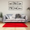 Tapis HUARTE à poils courts doux et lavable rouge 120x120 cm 