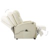 Fauteuil Crème Similicuir 