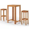 Ensemble de bar de jardin 3 pcs Bois d'acacia solide 