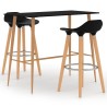 Ensemble de bar 3 pcs Noir 