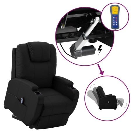 Fauteuil Noir Similicuir 