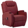 Fauteuil Rouge bordeaux Similicuir 