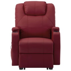 Fauteuil Rouge bordeaux Similicuir 