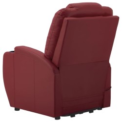 Fauteuil Rouge bordeaux Similicuir 