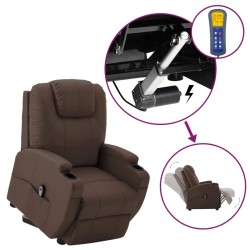 Fauteuil Marron Similicuir 