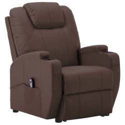 Fauteuil Marron Similicuir 