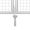 Portillon Acier 350x75 cm Argenté 