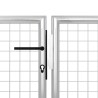 Portillon Acier 350x75 cm Argenté 
