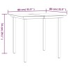 Ensemble à manger de jardin 5 pcs noir textilène et acier 