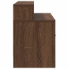 Table de chevet avec tiroir chêne marron 51x31x47 cm 