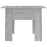 Table basse Sonoma gris 55x55x42 cm bois d'ingénierie 