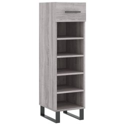 Meuble à chaussures sonoma gris 30x35x105 cm bois d'ingénierie 