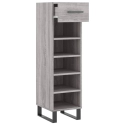 Meuble à chaussures sonoma gris 30x35x105 cm bois d'ingénierie 