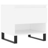 Table basse blanc 50x46x50 cm bois d’ingénierie 