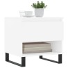 Table basse blanc 50x46x50 cm bois d’ingénierie 