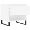 Table basse blanc 50x46x50 cm bois d’ingénierie 