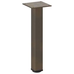 Pieds de table basse 4 pièces Acier naturel 42-44 cm Acier 