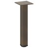 Pieds de table basse 4 pièces Acier naturel 42-44 cm Acier 