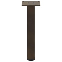 Pieds de table basse 4 pièces Acier naturel 42-44 cm Acier 
