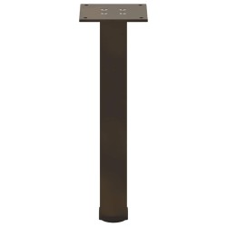 Pieds de table basse 4 pièces Acier naturel 42-44 cm Acier 