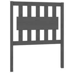 Tête de lit Gris 80,5x4x100 cm Bois massif de pin 