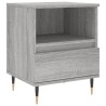 Table de chevet sonoma gris 40x35x50 cm bois d’ingénierie 