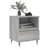 Table de chevet sonoma gris 40x35x50 cm bois d’ingénierie 