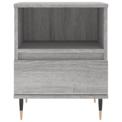 Table de chevet sonoma gris 40x35x50 cm bois d’ingénierie 