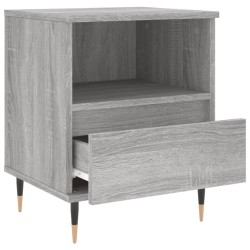 Table de chevet sonoma gris 40x35x50 cm bois d’ingénierie 