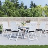 Coussins de chaise lot de 6 noir 40x40x7 cm tissu oxford 