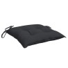 Coussins de chaise lot de 6 noir 40x40x7 cm tissu oxford 