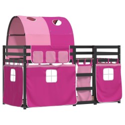 Lit superposé sans matelas 90x190 cm bois de pin massif 