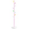 Porte-manteau rose 172 cm fer enduit de poudre 