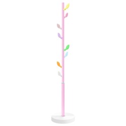 Porte-manteau rose 172 cm fer enduit de poudre 
