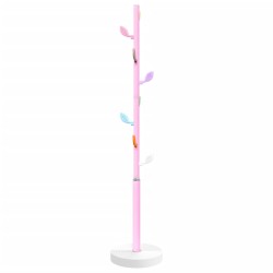 Porte-manteau rose 172 cm fer enduit de poudre 