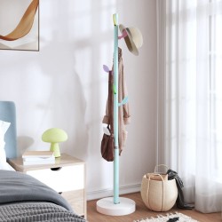 Porte-manteau bleu 172 cm fer enduit de poudre 