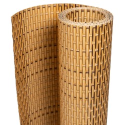 Paravent de balcon marron clair 300x80 cm résine tressée 