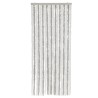 Rideau anti-mouches gris clair et blanc 56x185 cm chenille 