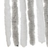Rideau anti-mouches gris clair et blanc 56x185 cm chenille 