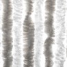 Rideau anti-mouches gris clair et blanc 56x185 cm chenille 