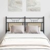Tête de lit chêne sonoma 120 cm bois d'ingénierie et acier 