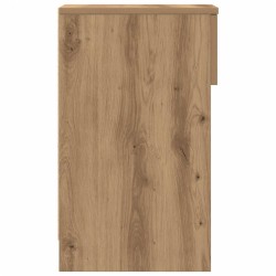 Table de chevet avec tiroir chêne artisanal 20x36x60 cm 