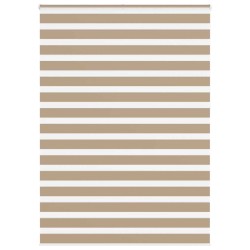 Store zèbre marron sable largeur du tissu 150,9 cm polyester 