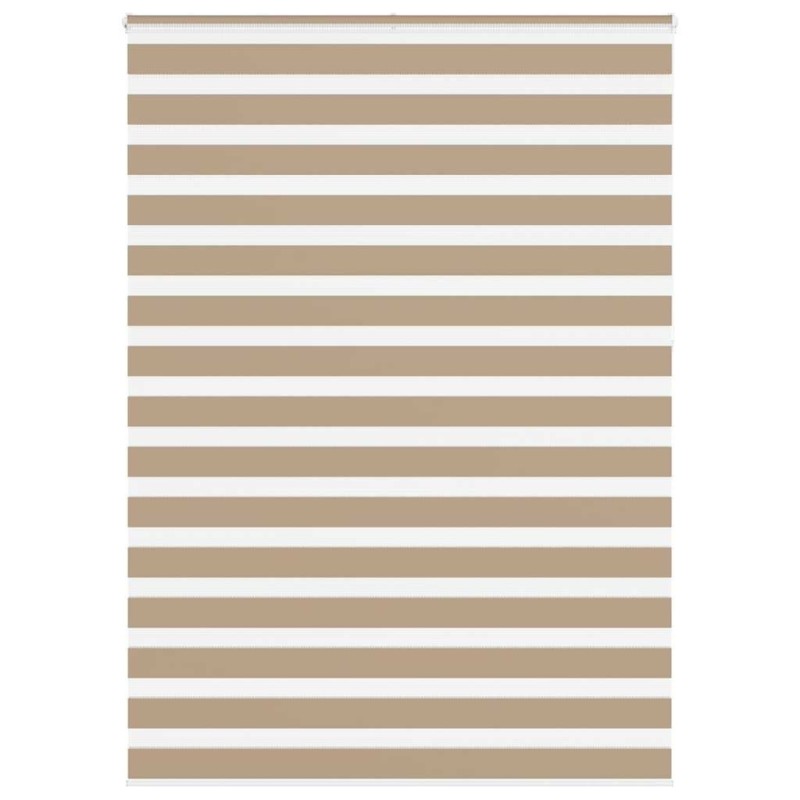 Store zèbre marron sable largeur du tissu 150,9 cm polyester 