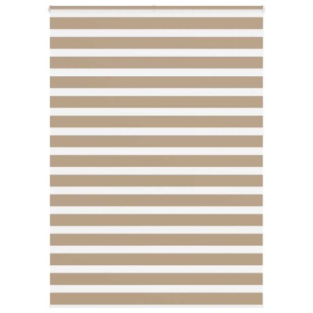 Store zèbre marron sable largeur du tissu 150,9 cm polyester 