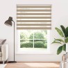 Store zèbre marron sable largeur du tissu 150,9 cm polyester 